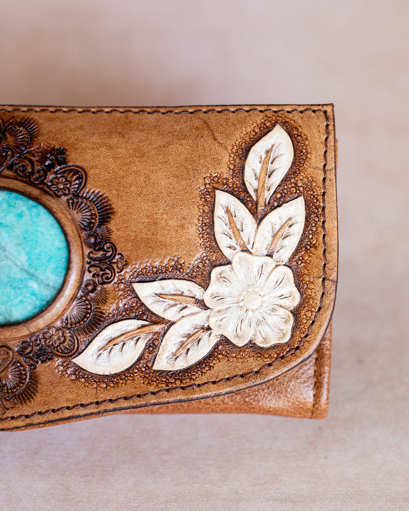 Desert Bloom Wallet with Amazonite