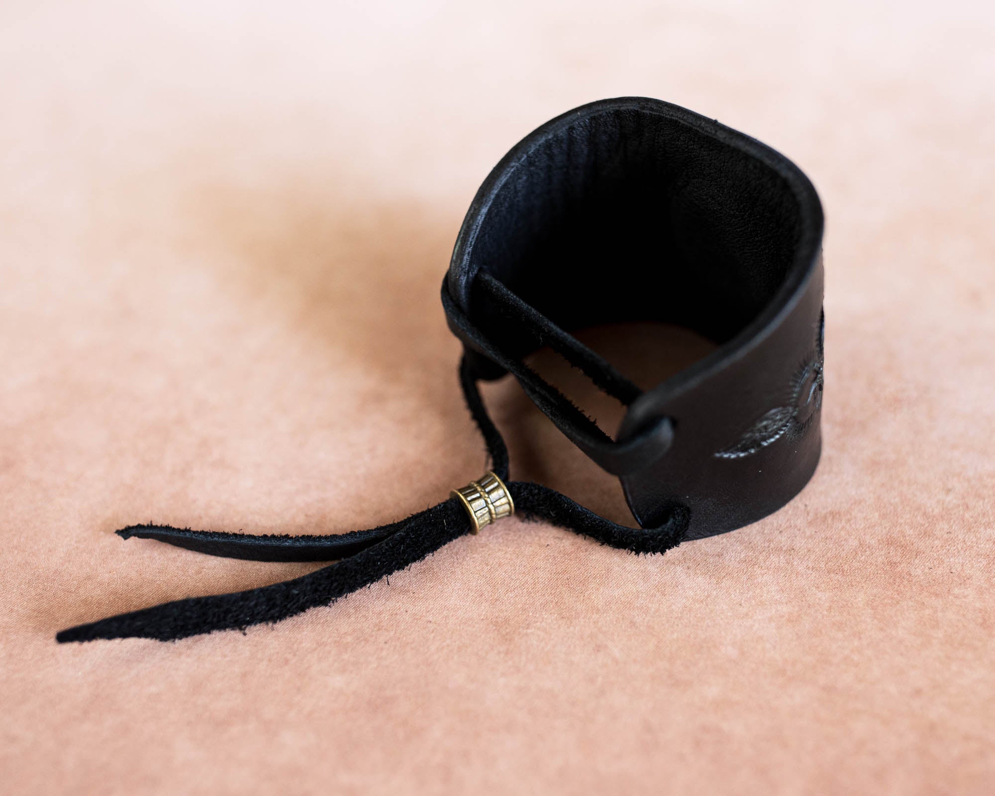 Black Magic Cuff with Labradorite