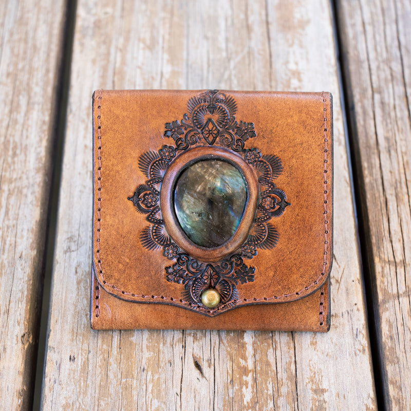 Pocket Wallet with Labradorite