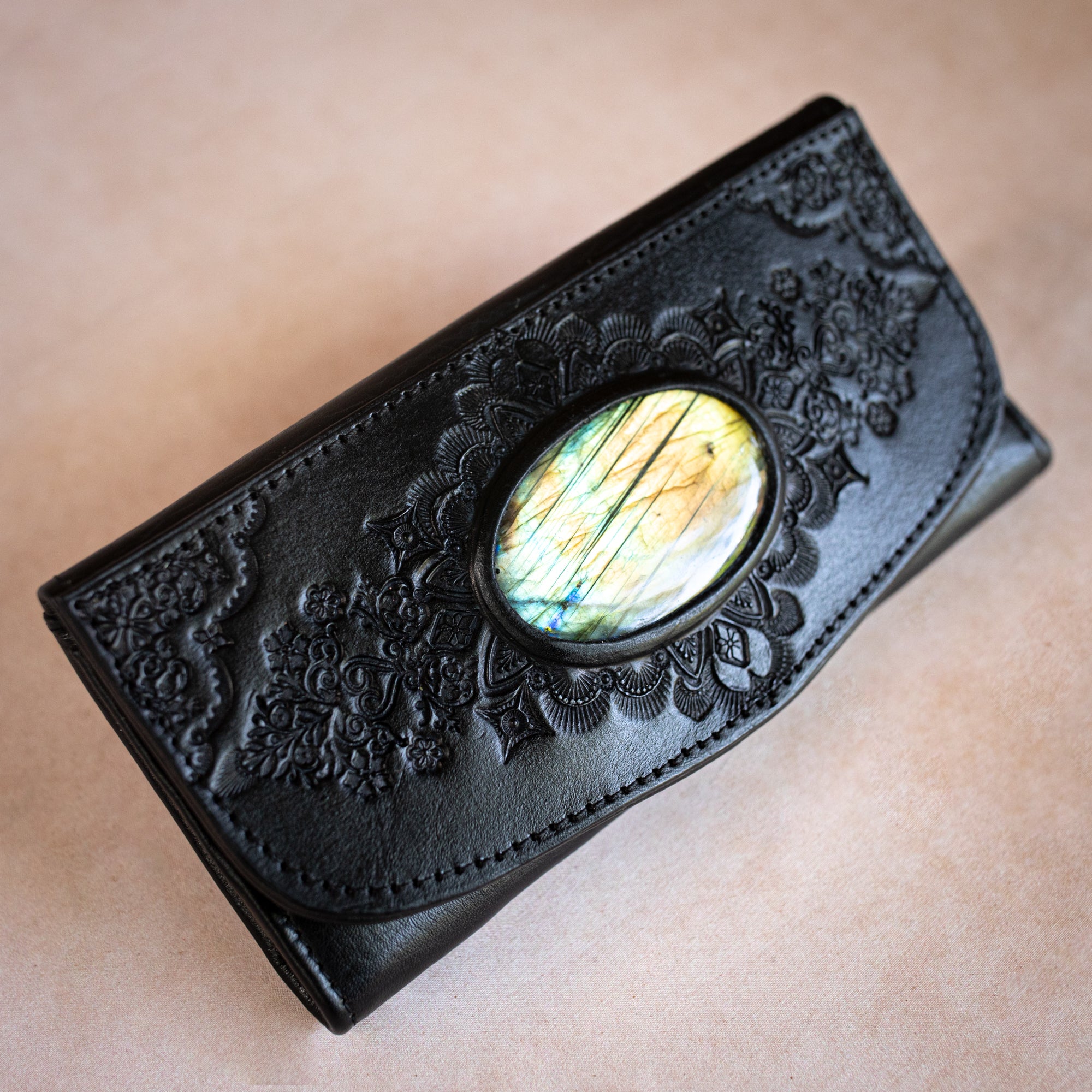 Mandala Wallet with Labradorite