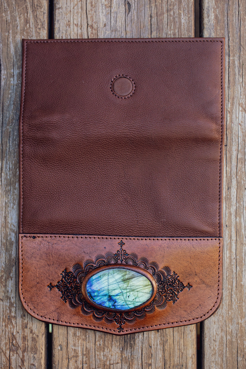 Mandala Wallet with Labradorite
