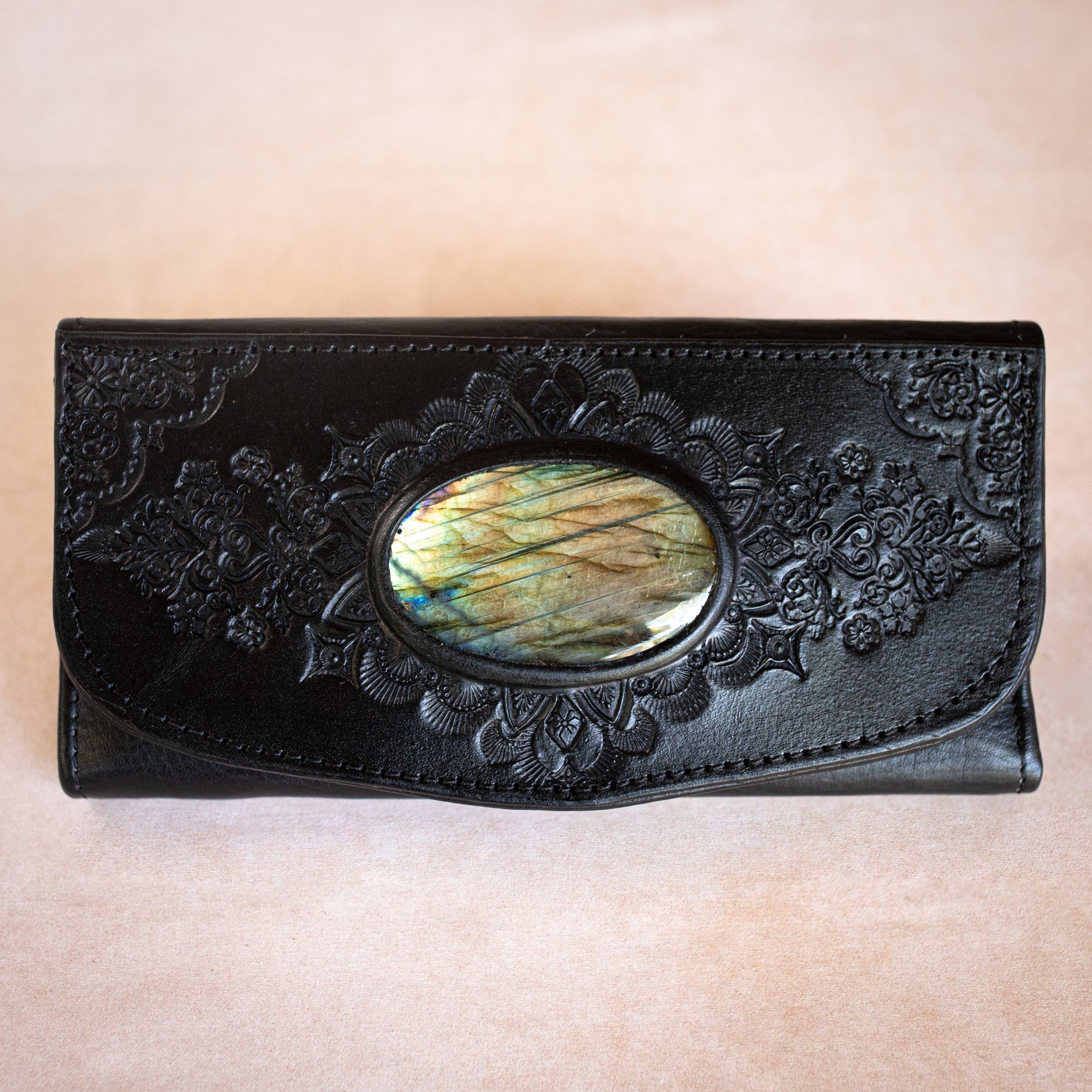 Mandala Wallet with Labradorite