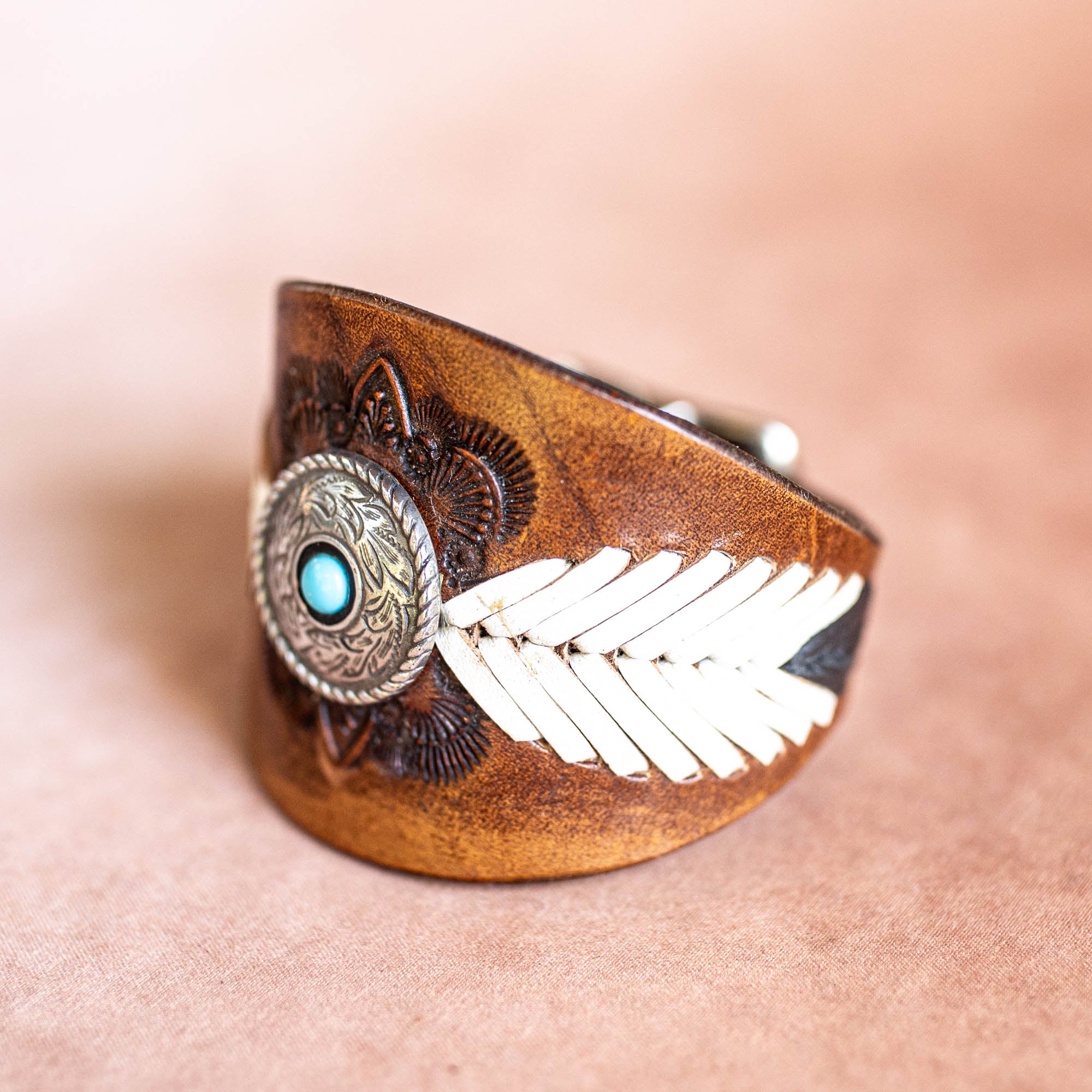 Laced Western Feather Cuff