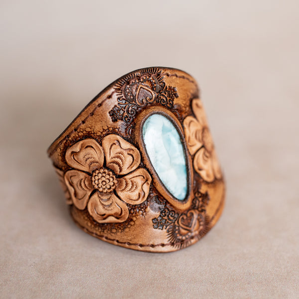 Desert Bloom Cuff with Larimar