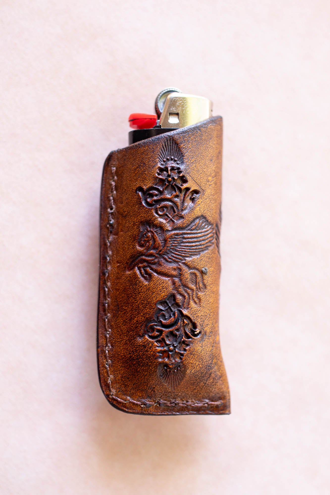 Woodstock Lighter Case with Turquoise