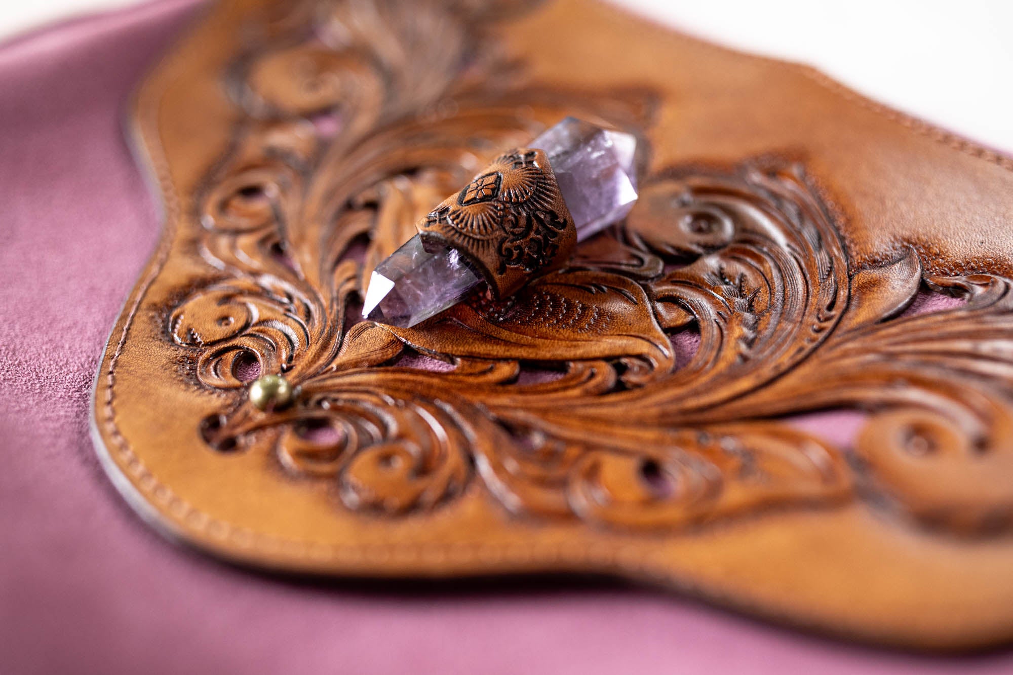 Gypsy Wanderer Bag with Amethyst