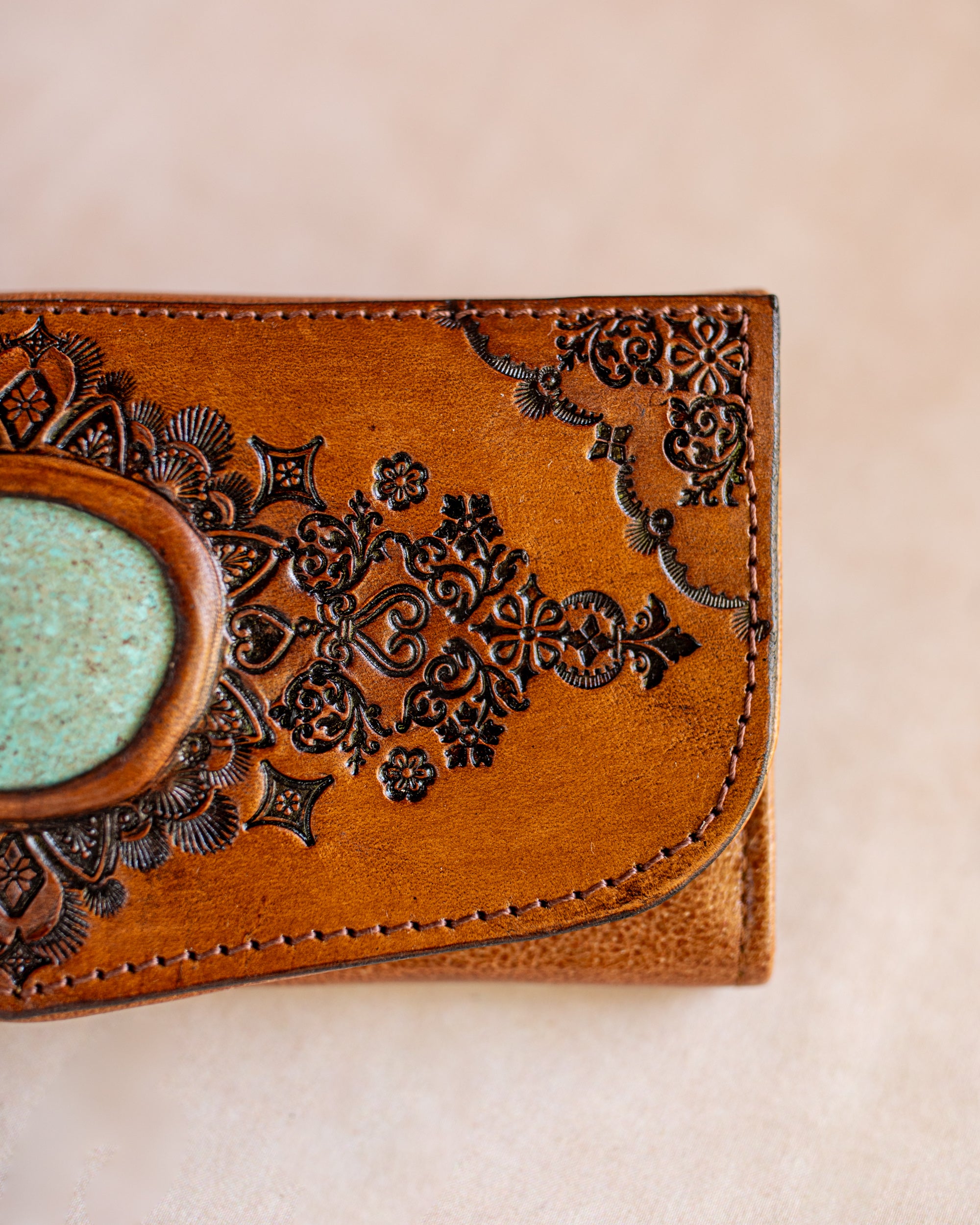 Mandala Wallet with Mexican Turquoise