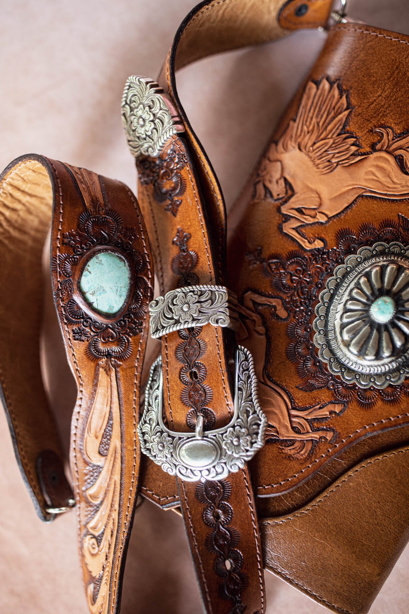 Pegasus Clutch with Navajo Concho - Buffalo Girl®