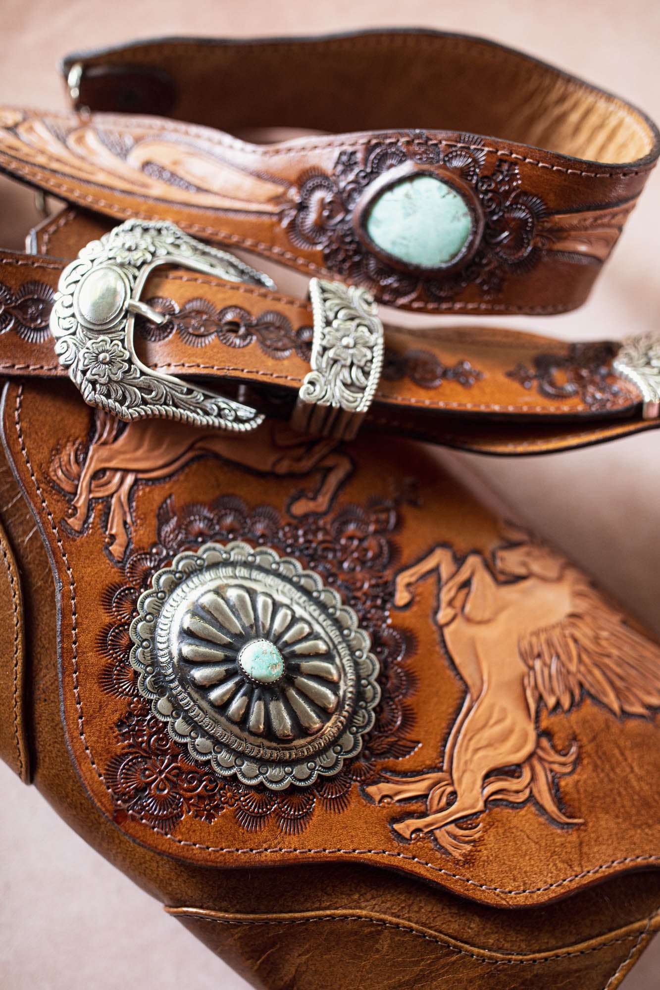 Pegasus Clutch with Navajo Concho - Buffalo Girl®