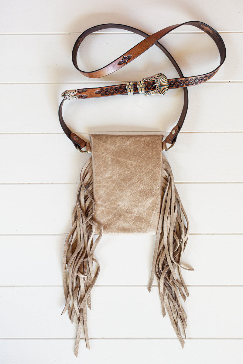 Gypsy Wanderer Phone Pouch with Navajo Concho