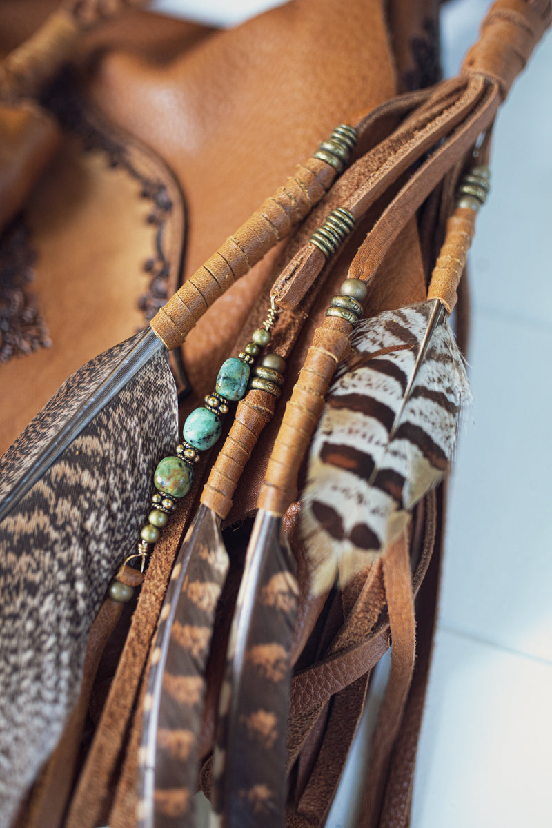 Nomad Priestess Bag with Turquoise