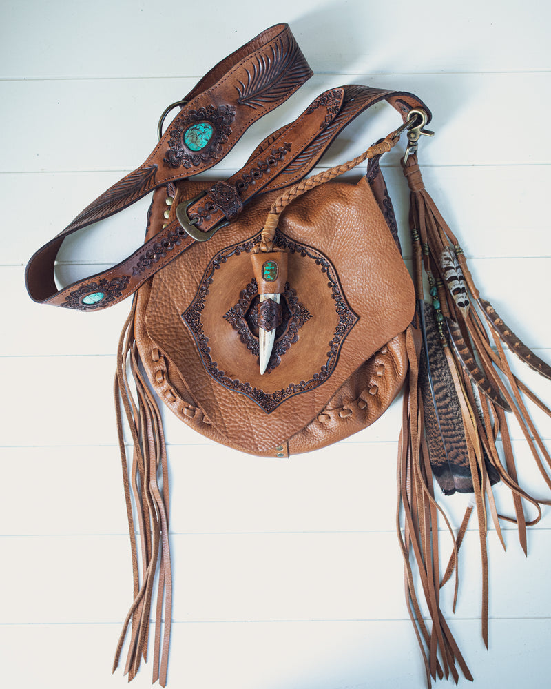 Nomad Priestess Bag with Turquoise