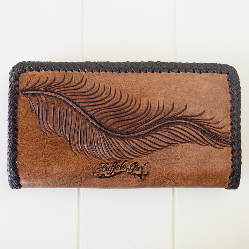 Large Pegasus Wallet with African Turquoise