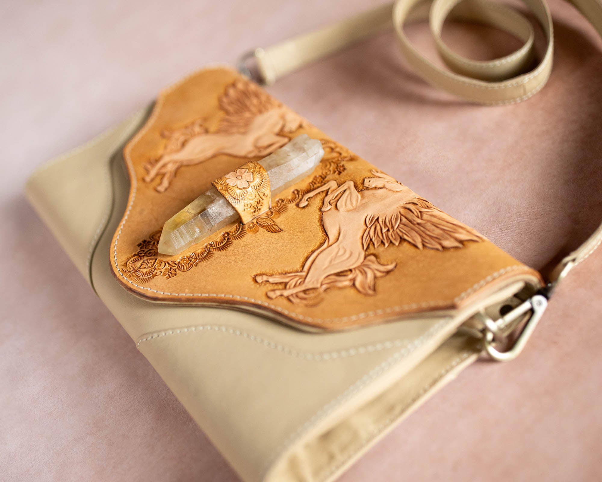 Pegasus Clutch with Citrine
