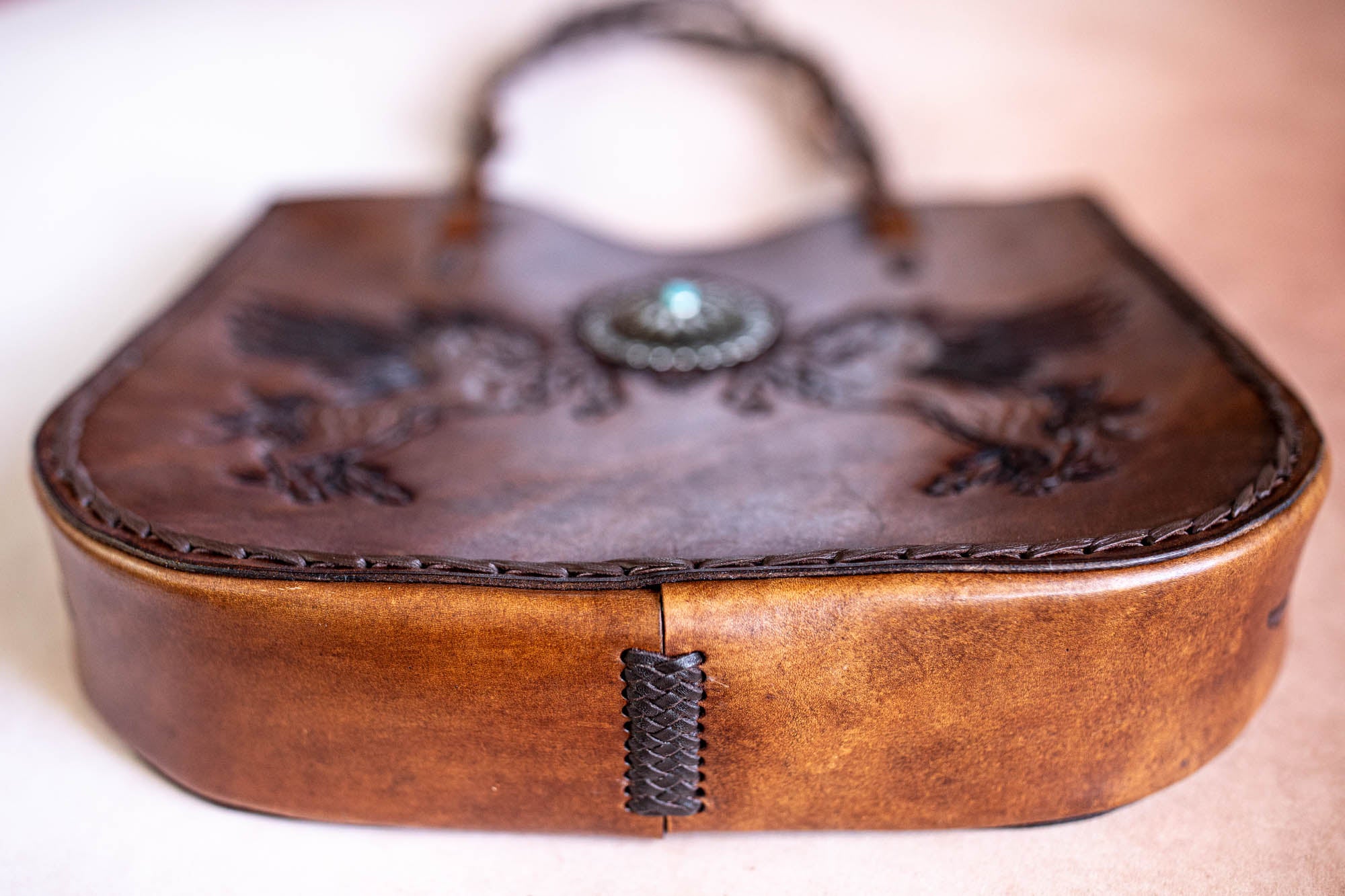 Dream Chaser Tote Bag with Navajo Concho