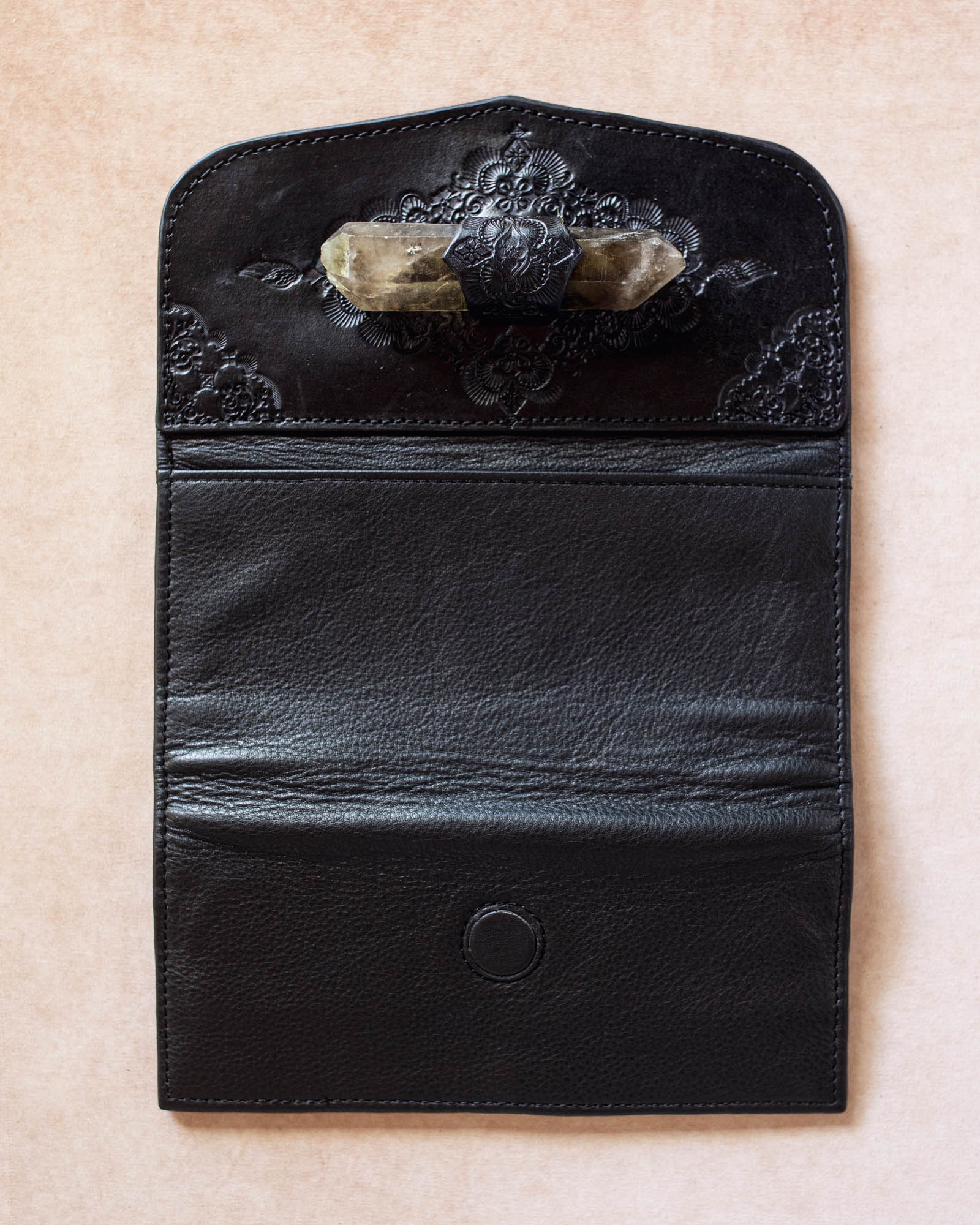 Priestess Wallet with Smoky Quartz