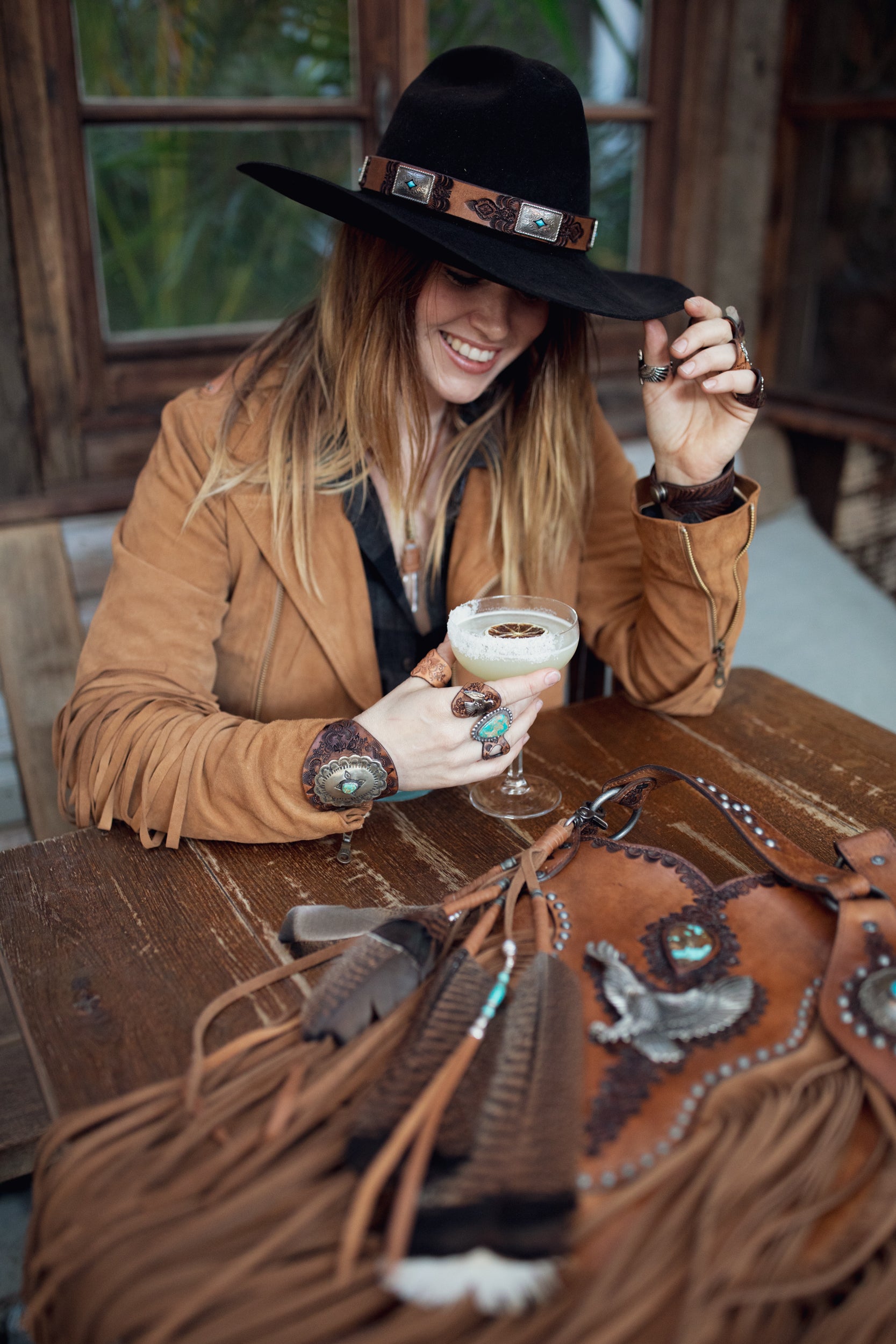 Western Concho Hat Band