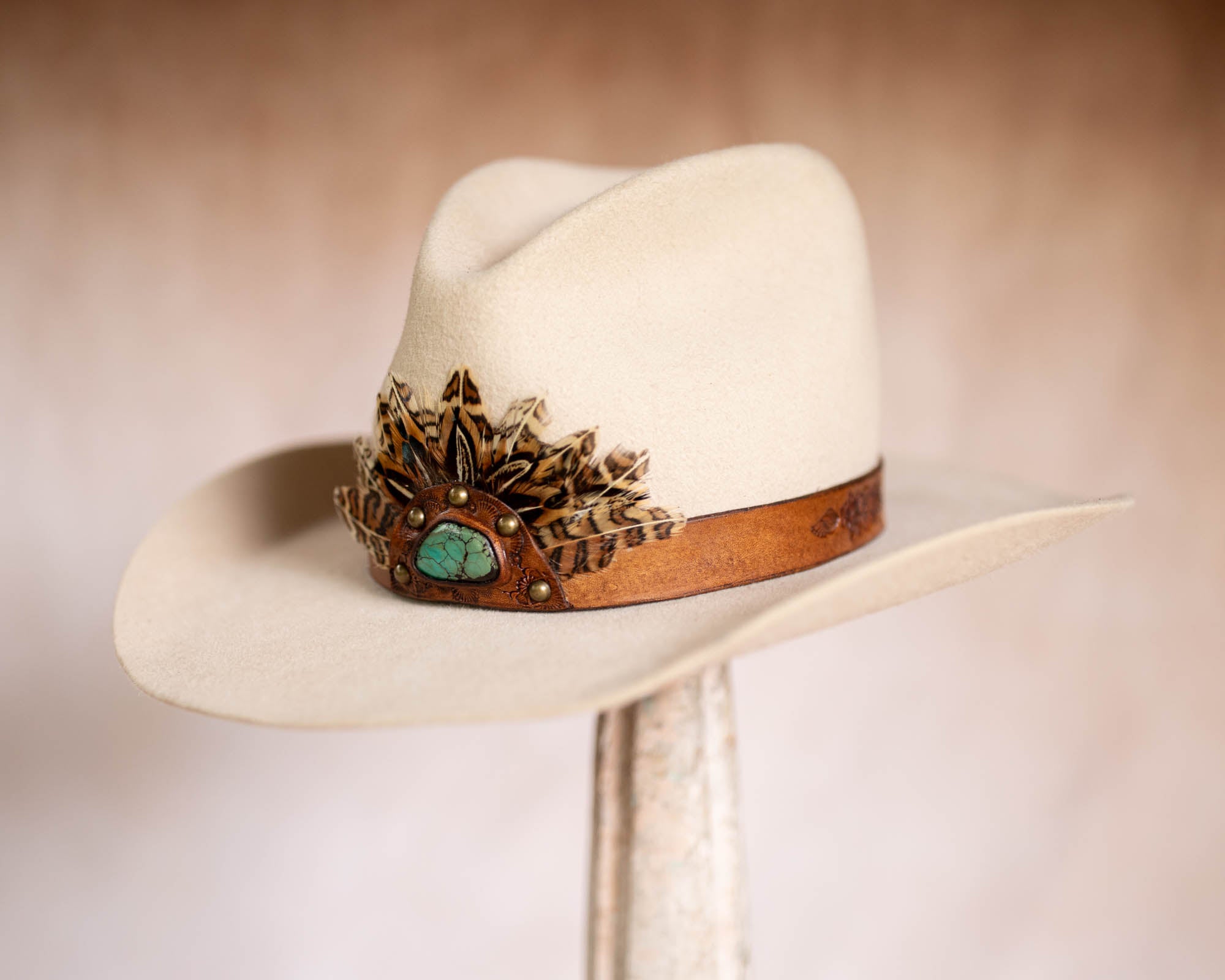 Sundance Ryder Hat Band with Sleeping Beauty Turquoise