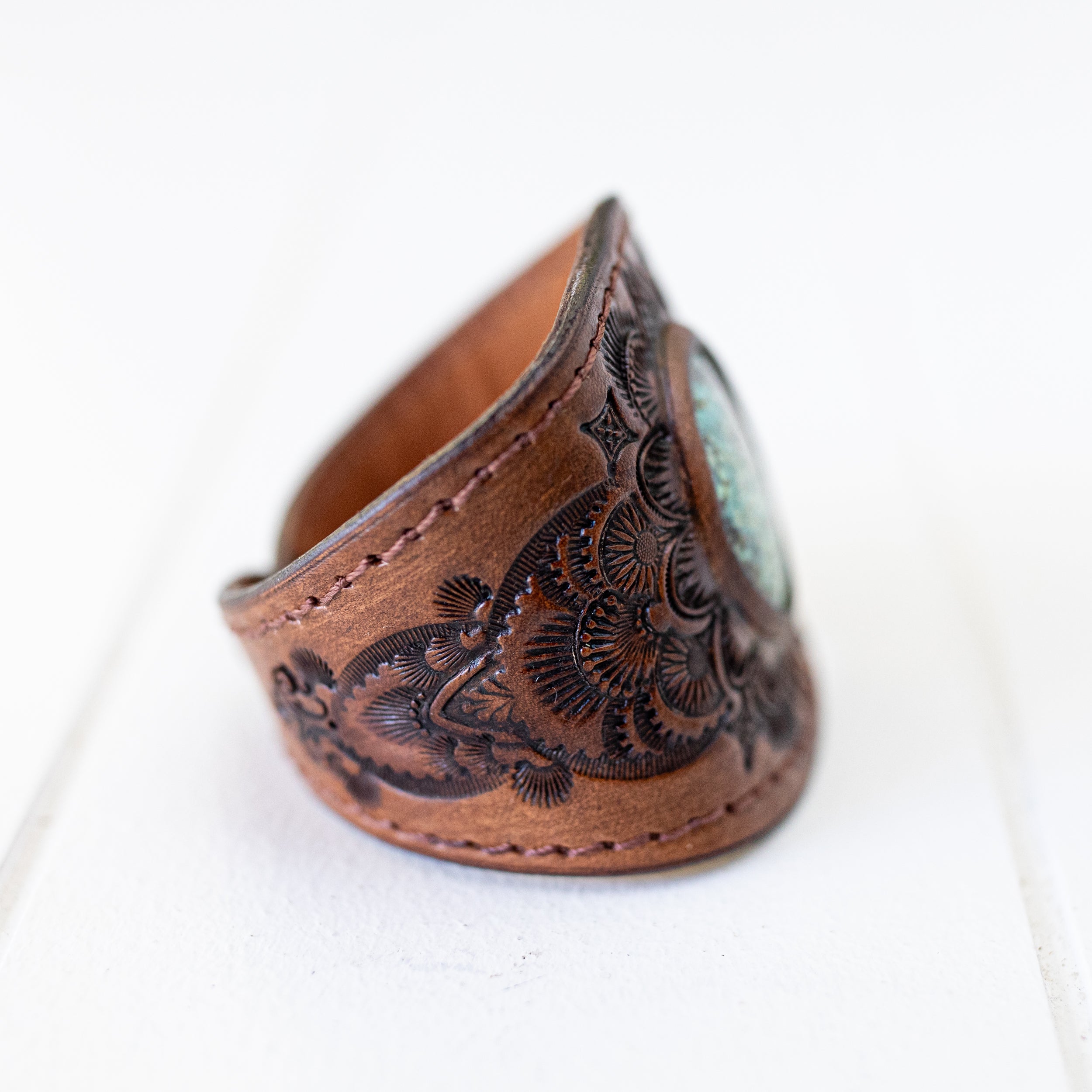 Mandala Cuff with Turquoise