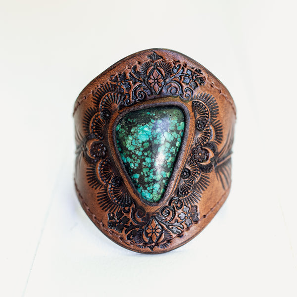 Mandala Cuff with Turquoise