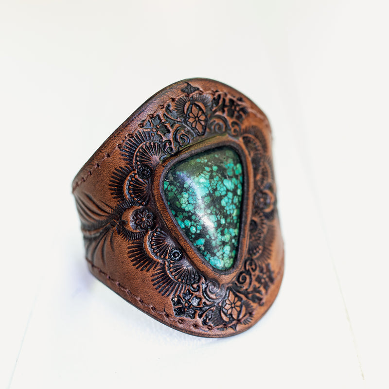 Mandala Cuff with Turquoise