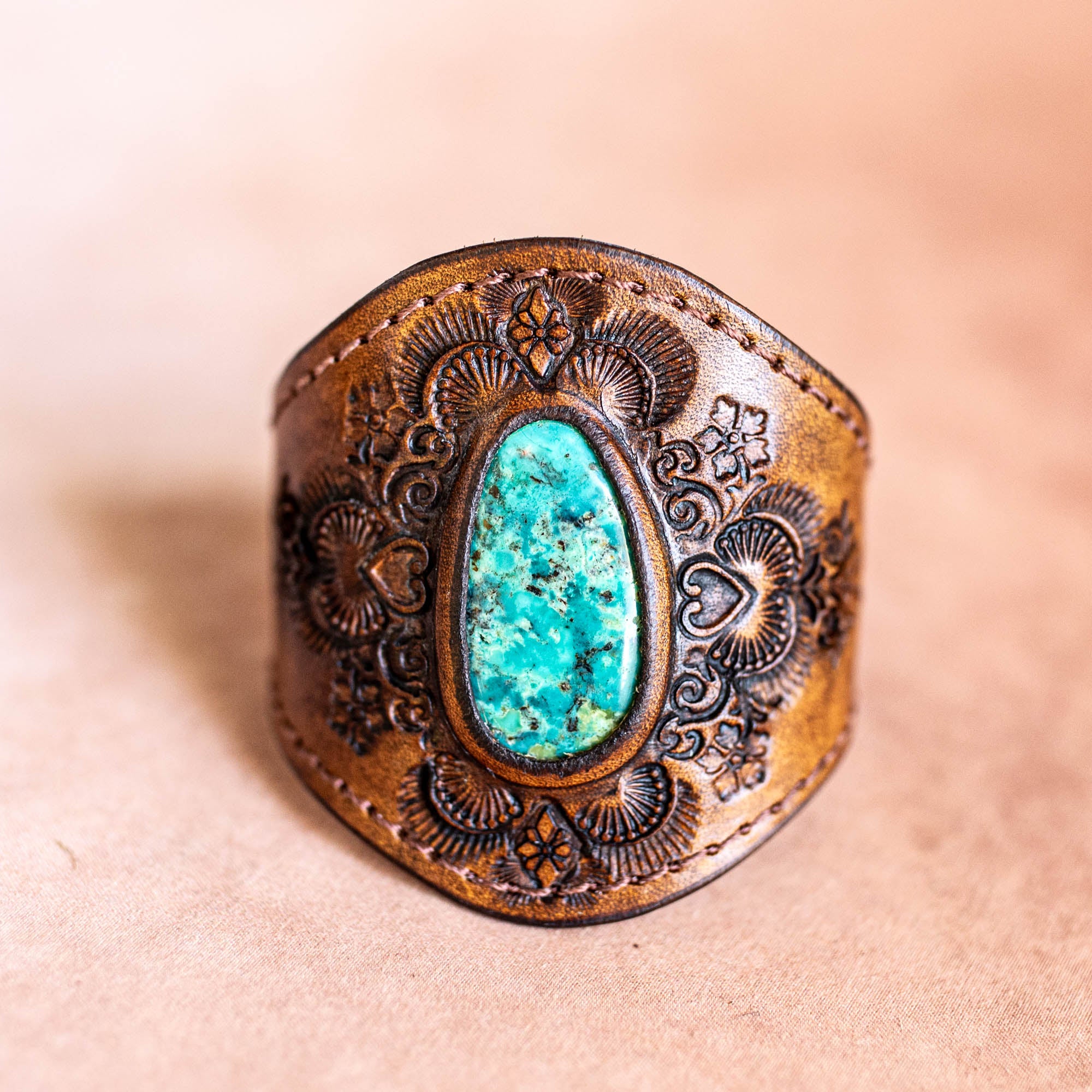 Mandala Cuff with Turquoise