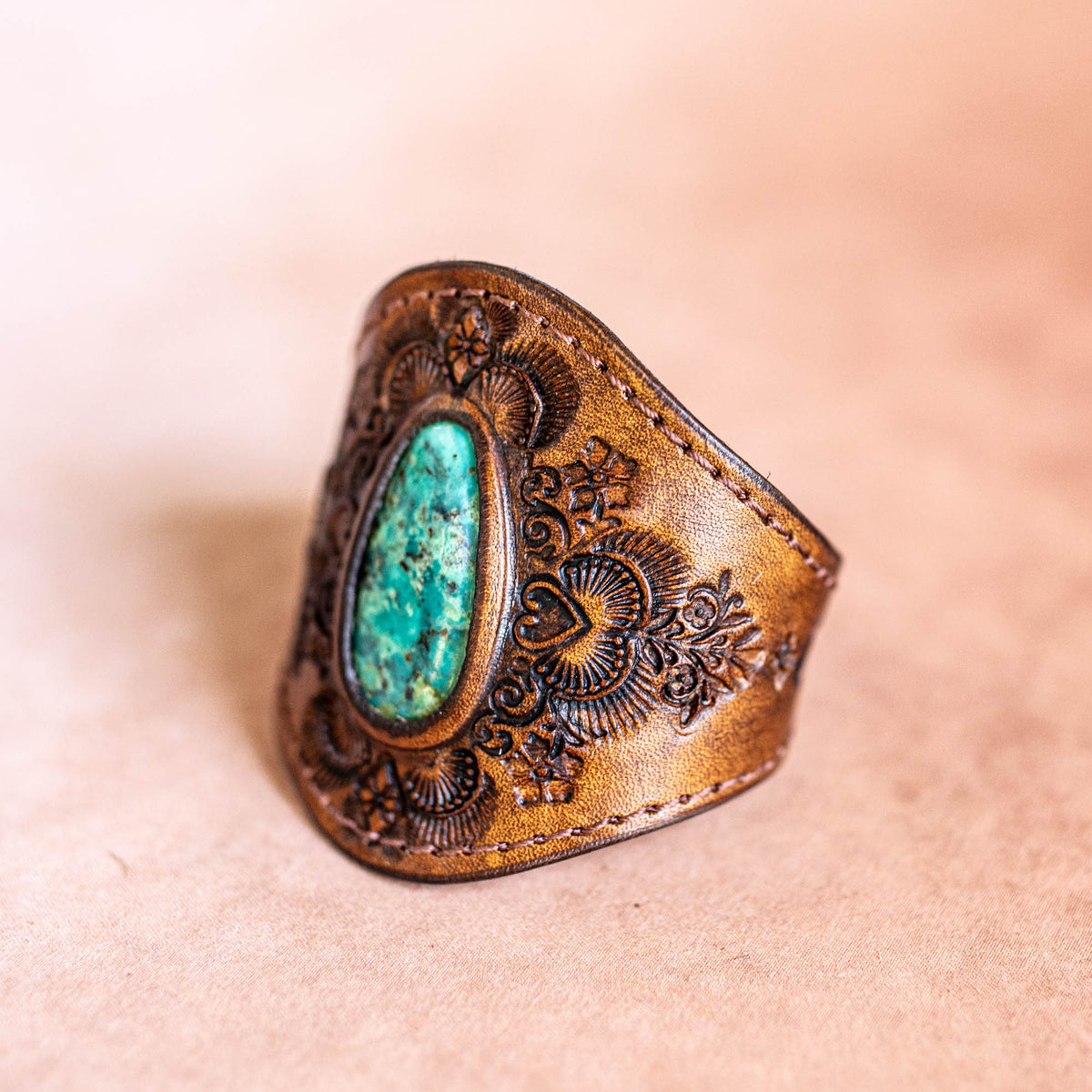 Mandala Cuff with Turquoise