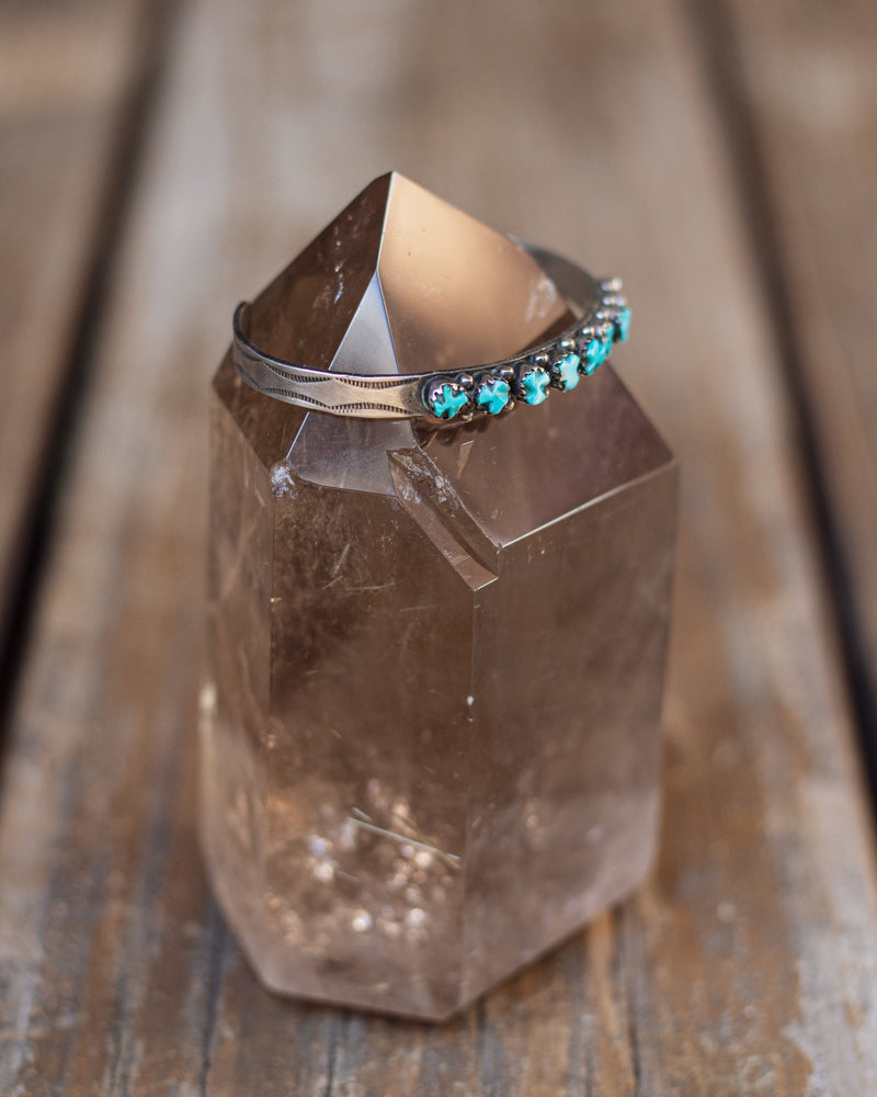 Vintage Zuni Cuff with Turquoise