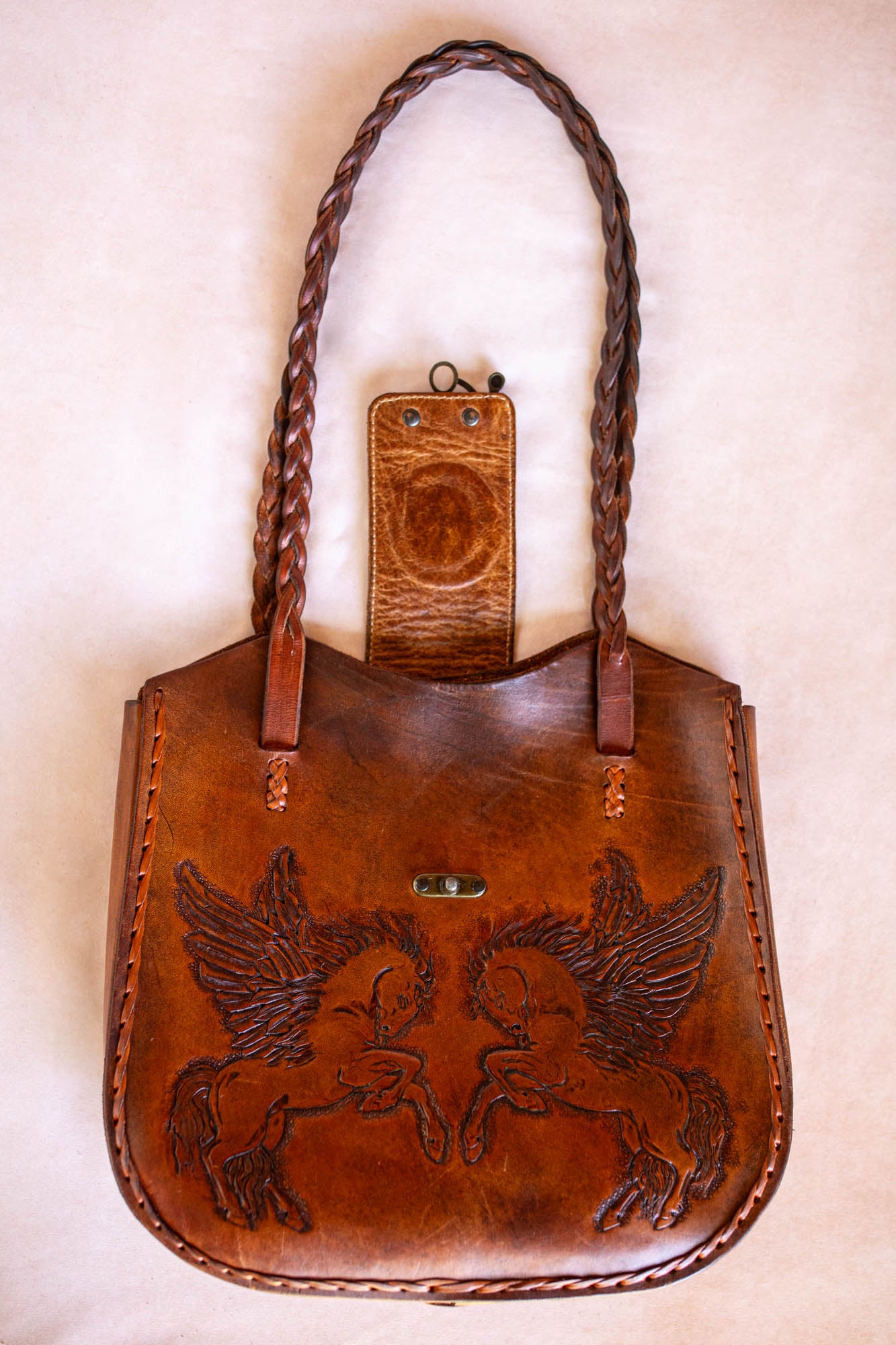 Vintage Dream Chaser Tote Bag with Turquoise