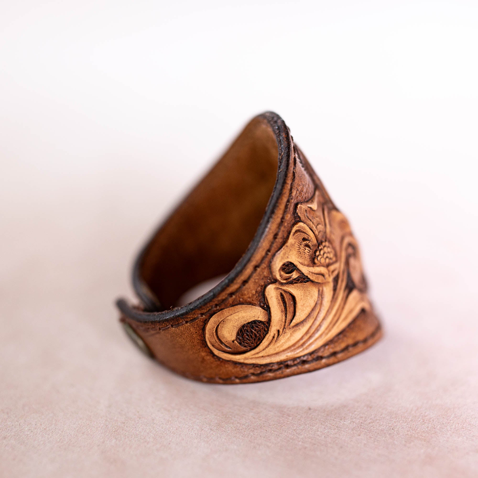 Western Floral Cuff with Turquoise