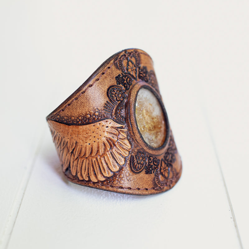 Guardian Wings Cuff with Citrine