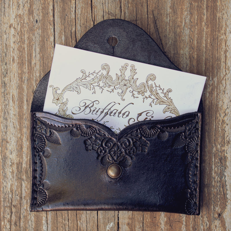 buffalo_girl_card_in_black_tooled_leather_card_wallet
